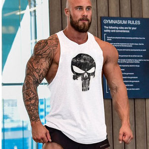 Fitness Tank Top Men Bodybuilding 2017 Clothing Fitness Men Shirt Crossfit Vests Cotton Singlets Muscle Top Punisher ZOOTOP BEAR