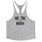 Brand Fitness Vest Gyms Clothing Singlet Y Back Tank Top Men Stringer Canotta Bodybuilding Sleeveless DO THE WORK Muscle Tanktop