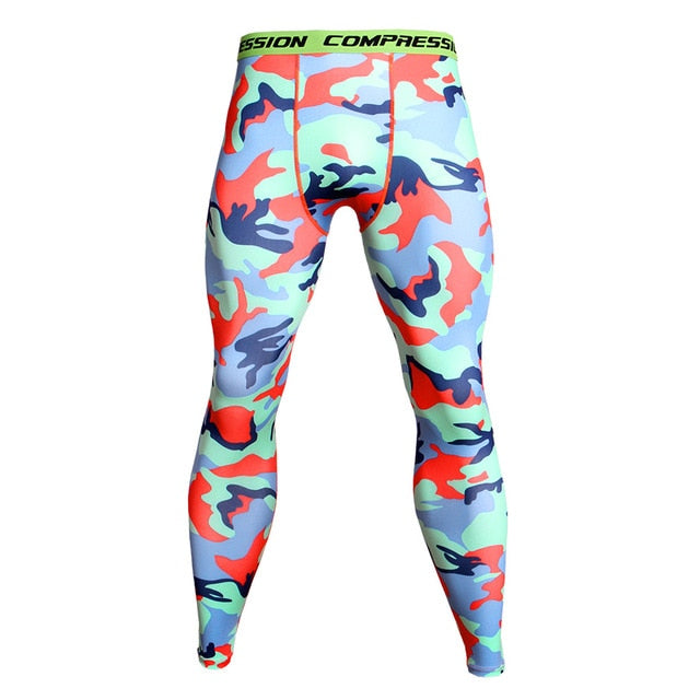 Camouflage Compression Pants Running Tights Men Soccer Training Pants Fitness Sport Leggings Men Gym Jogging Trousers Sportswear