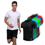 Shirt Homme Running Men Designer Quick Dry T-Shirts Running Slim Fit Tops Tees Sport Men 's Fitness Gym T Shirts Muscle Tee 2018