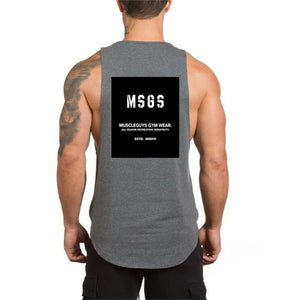 Brand NO PAIN NO GAIN clothing bodybuilding stringer gyms tank top men fitness singlet cotton sleeveless shirt muscle vest