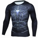 NEW 2018 Superman Punisher Rashgard Running Shirt Men T-shirt Long Sleeve Compression Shirts Gym T-shirt Fitness Sport Shirt Men