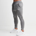 Gray Jogging Pants Striped Running Pants Men Sport Pencil Pants Men Cotton Soft Bodybuilding Joggers Gym Trousers Running Tights