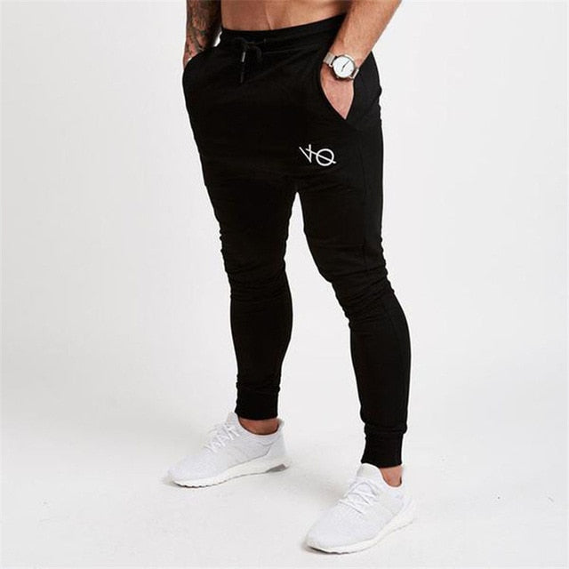 Gray Jogging Pants Striped Running Pants Men Sport Pencil Pants Men Cotton Soft Bodybuilding Joggers Gym Trousers Running Tights