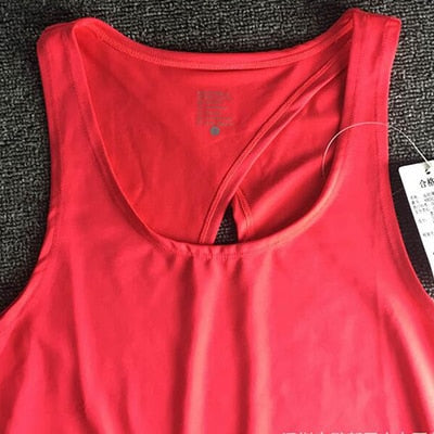 Women Yoga Tank Tops  Quick-dry  Exercise Women's Workout Gym Clothes  Sports T-Shirts  Fitness Top women Shirt sportswear