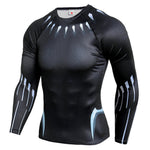 NEW 2018 Superman Punisher Rashgard Running Shirt Men T-shirt Long Sleeve Compression Shirts Gym T-shirt Fitness Sport Shirt Men