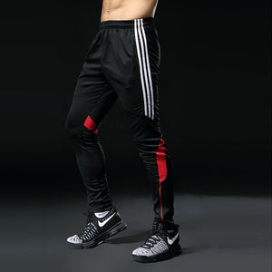 Men Sports Running Pants Pockets Athletic Football Soccer pant Training sport Pants Elasticity Legging jogging Gym Trousers 316