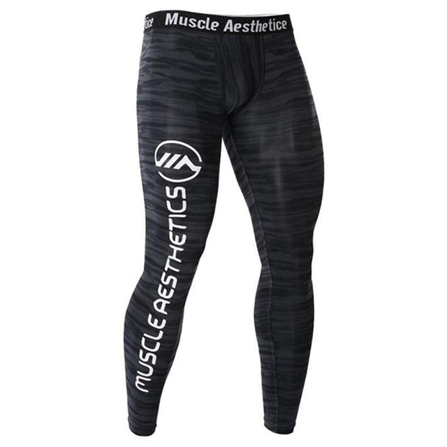 Men Compression Tight Leggings Running Sports Male Gym Fitness Pants Quick dry Trousers Workout Training Crossfit Yoga Bottoms