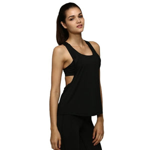 Female Sport Top Jersey Woman T-shirt Crop Top Yoga Gym Fitness Sport Sleeveless Vest Singlet Running Training Clothes for Womem