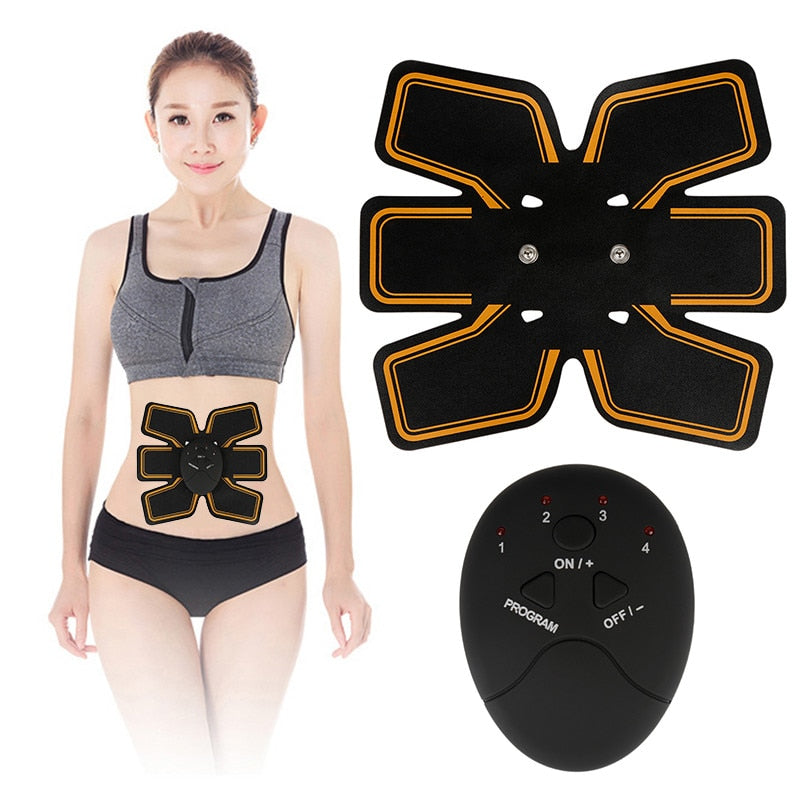 Fitness Vibration plate Abdominal Muscle Trainer Press Stimulator Gym Equipment  EMS Exercise Muscle Training Machine