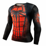 Rashgard Superman Sport Shirt Men 3D Print Quick-drying Running T-Shirts Compression Shirt Sport Fitness Tops Gym Tshirt