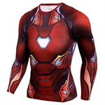 Rashgard Superman Sport Shirt Men 3D Print Quick-drying Running T-Shirts Compression Shirt Sport Fitness Tops Gym Tshirt