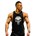 Skull Bodybuilding Stringer Tank Tops men Gyms Stringer Shirt Fitness Tank Top Men Gyms Clothing Cotton Vest hoodies