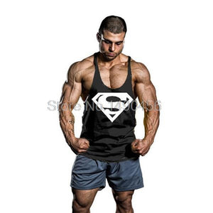 Skull Bodybuilding Stringer Tank Tops men Gyms Stringer Shirt Fitness Tank Top Men Gyms Clothing Cotton Vest hoodies