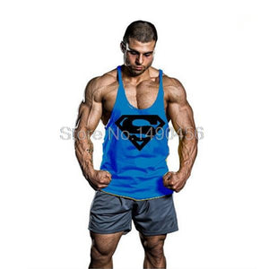 Skull Bodybuilding Stringer Tank Tops men Gyms Stringer Shirt Fitness Tank Top Men Gyms Clothing Cotton Vest hoodies