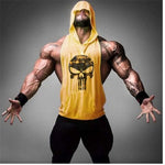 Skull Bodybuilding Stringer Tank Tops men Gyms Stringer Shirt Fitness Tank Top Men Gyms Clothing Cotton Vest hoodies