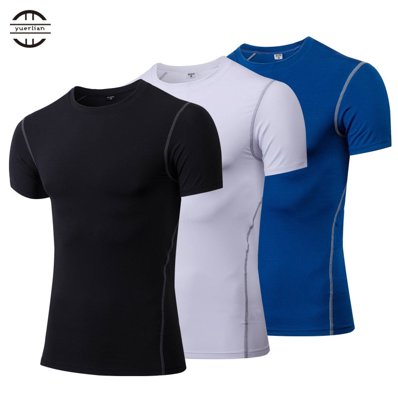 Hot Quick Dry Compression Sport Shirt men Running Fitness t Shirt Tight rashgard Soccer Basketball Jersey Gym Demix Sportswear