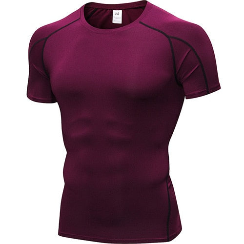 Hot Quick Dry Compression Sport Shirt men Running Fitness t Shirt Tight rashgard Soccer Basketball Jersey Gym Demix Sportswear