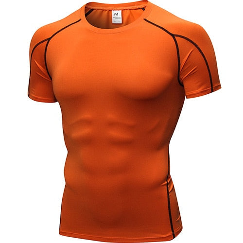 Hot Quick Dry Compression Sport Shirt men Running Fitness t Shirt Tight rashgard Soccer Basketball Jersey Gym Demix Sportswear