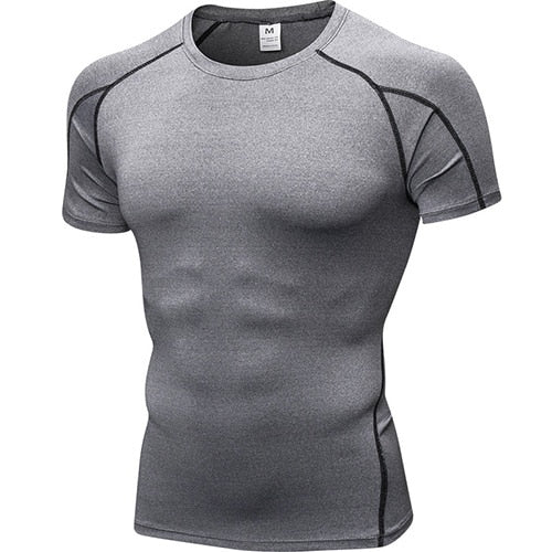 Hot Quick Dry Compression Sport Shirt men Running Fitness t Shirt Tight rashgard Soccer Basketball Jersey Gym Demix Sportswear