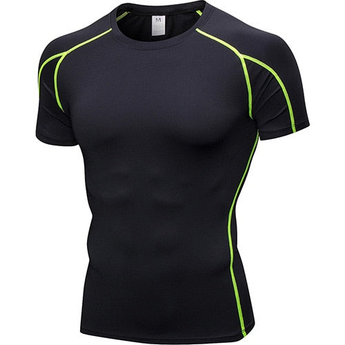 Hot Quick Dry Compression Sport Shirt men Running Fitness t Shirt Tight rashgard Soccer Basketball Jersey Gym Demix Sportswear