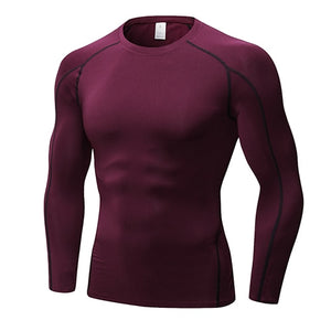 Hot Quick Dry Compression Sport Shirt men Running Fitness t Shirt Tight rashgard Soccer Basketball Jersey Gym Demix Sportswear