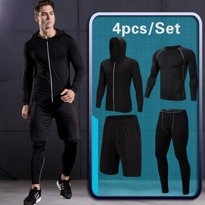 GYM Tights Sports Men's Compression Sportswear Suits training Clothes Suits workout jogging Sports clothing Tracksuit Dry Fit