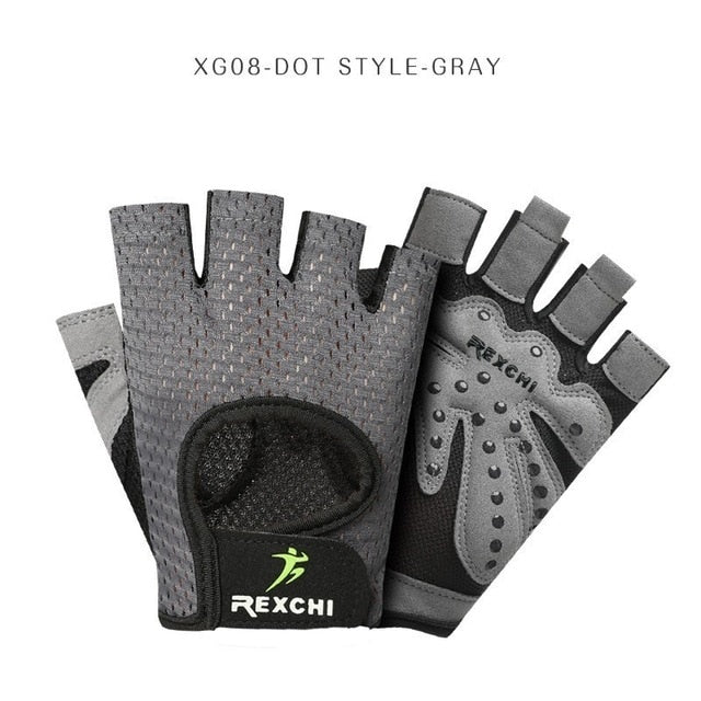 REXCHI Crossfit Gym Gloves for Fitness Men Women Half Finger Workout Sports Equipment Weight Lifting Bodybuilding Hand Protector