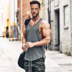 Brand gyms clothing Brand singlet canotte bodybuilding stringer tank top men fitness shirt muscle guys sleeveless vest Tanktop