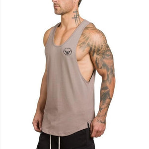 Brand gyms clothing Brand singlet canotte bodybuilding stringer tank top men fitness shirt muscle guys sleeveless vest Tanktop