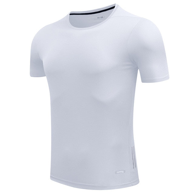 Shirt Homme Running Men Designer Quick Dry T-Shirts Running Slim Fit Tops Tees Sport Men 's Fitness Gym T Shirts Muscle Tee 2018